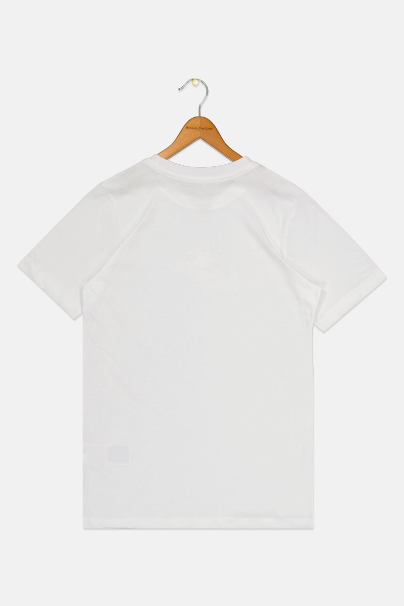 Nike Kids Girl Sportswear Fit Short Sleeves Outdoor T-Shirt, White - Image 3